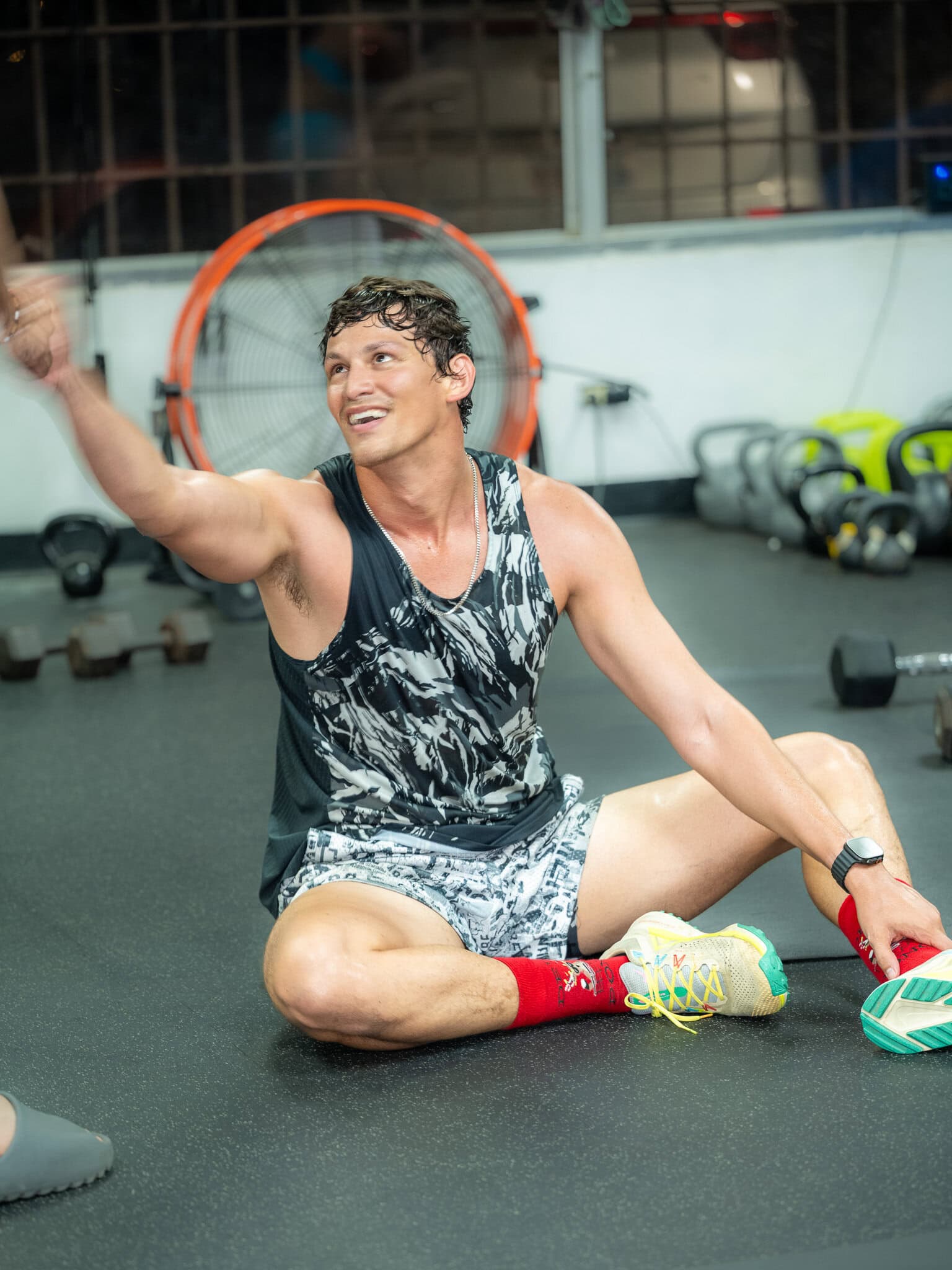 Ricardo García sonríe después de una intensa sesión de entrenamiento en Guasábara Fitness